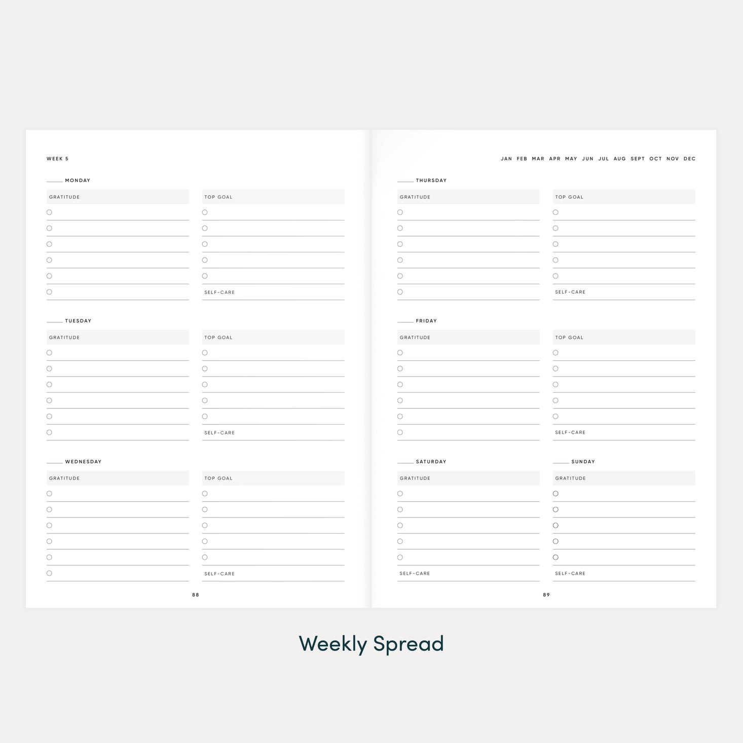 Simple Self: The Self Care Planner Weekly Edition