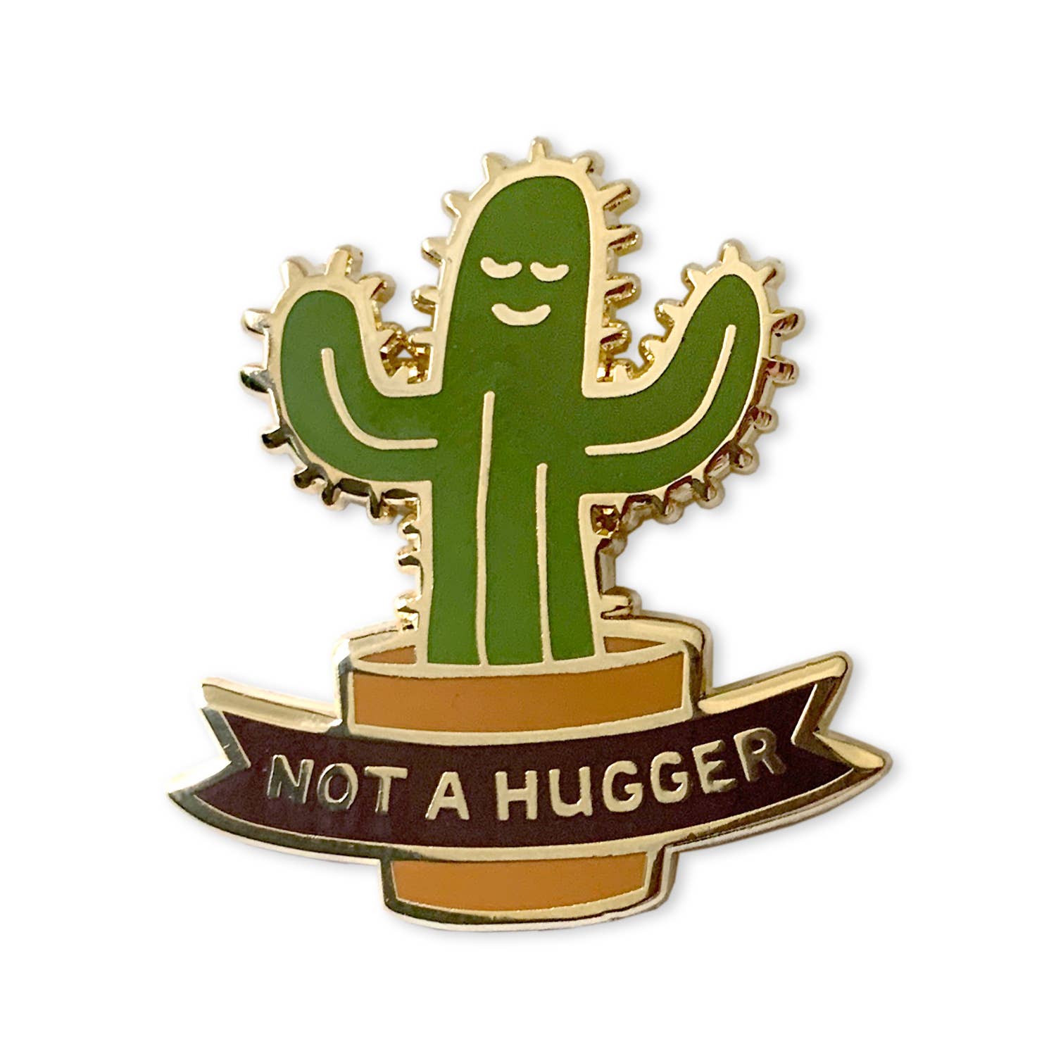 Enamel Pin - Not a Hugger