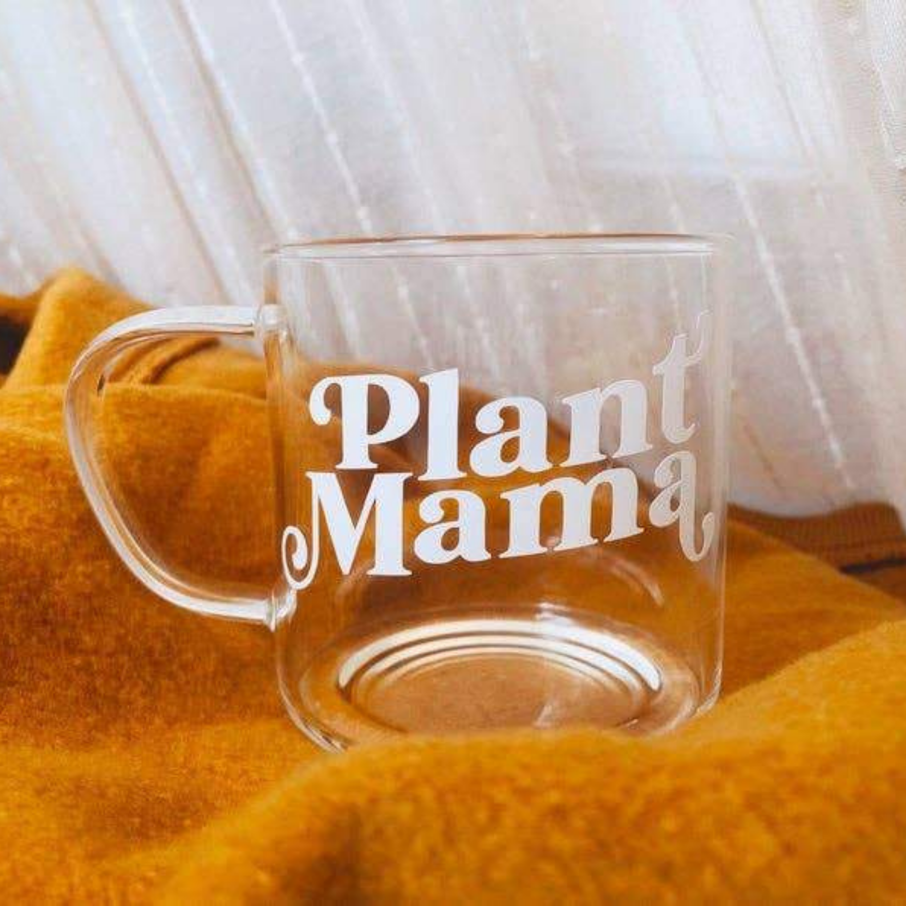 Mama Coffee Glass Cup