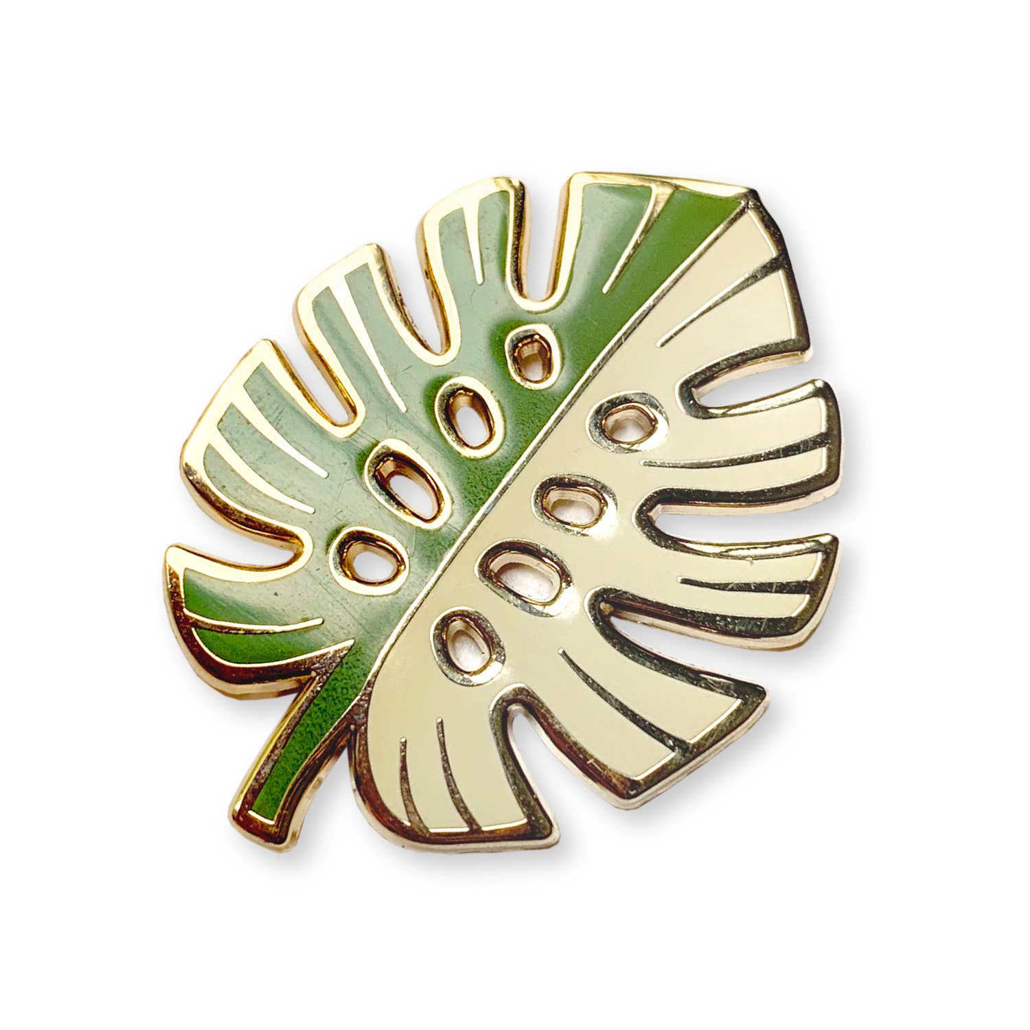 Enamel Pin - Variegated Monstera