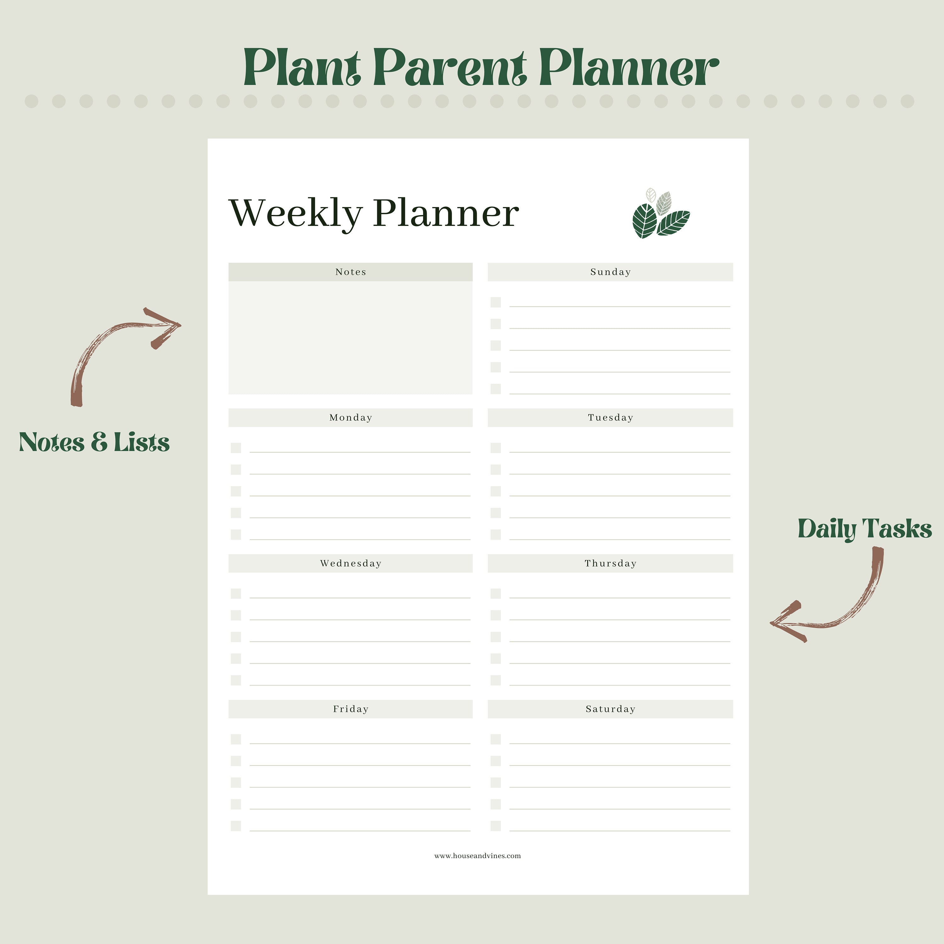 Plant Care Guides Digital Download | A4 | A5 | US Letter